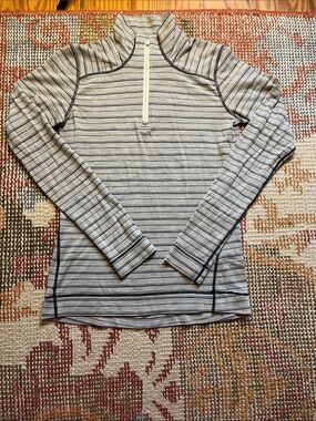 Smartwool Women’s Classic Thermal Merino 1/4 Zip Pullover Small EUC